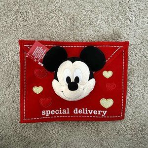 Disney Mickey Mouse Valentine's Day 3D Plush Embroidered Chairbacker NEW W/ TAG